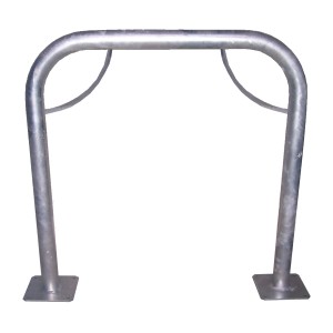 Mottez Fahrradständer für 2 Fahrräder, verzinkt, mit Montageplatte.