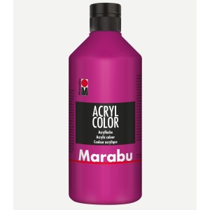 Marabu Acryl Color, 500 ml, Magenta: Cremige Acrylfarbe für Leinwand, Papier und Holz.