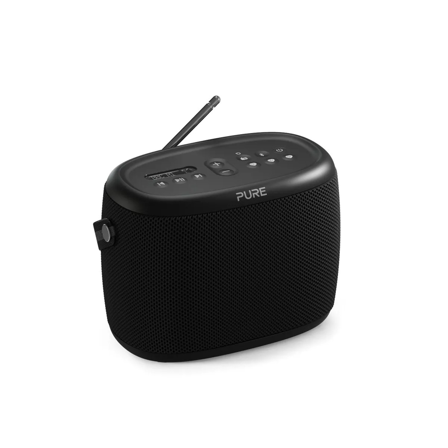 Pure Woodland Wasserdichter IP67 Outdoor-Lautsprecher Mit Bluetooth Und FM/DAB+ Radio Schwarz
