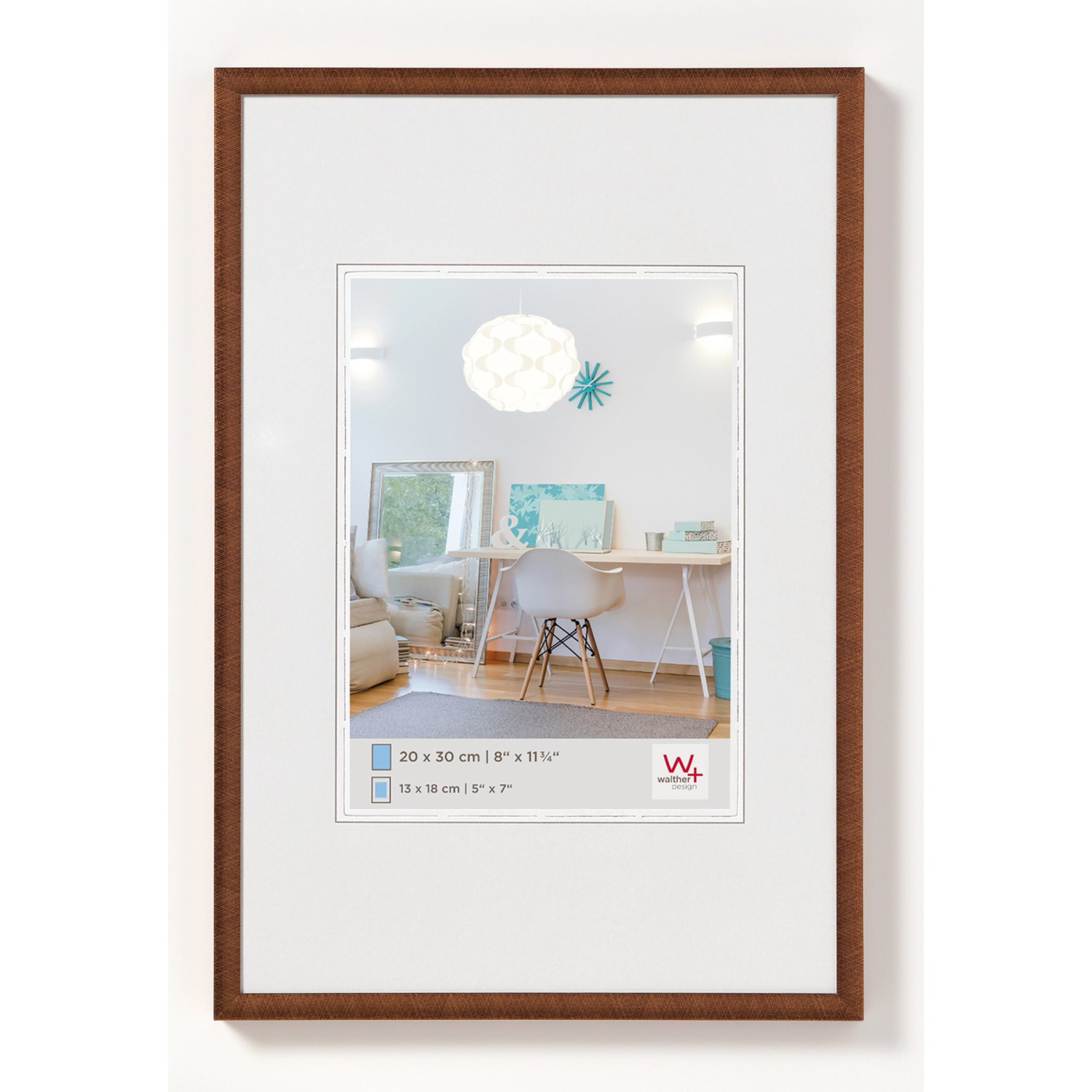 walther design New Lifestyle Kunststoff Bilderrahmen 40x50 cm Bronze KV050J günstig online kaufen
