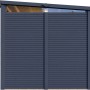 Anthrazitfarbenes Bertilo Gartenhaus Woodline Pent, 234x226 cm, aus Holz. Gartenhaus mit Pultdach.