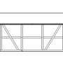 Weißer Skan Holz Carport Schwarzwald mit Dachlattung, Seitenansicht.