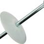 Nagelscheibe 3,3 mm x 50 mm mit 34 mm Nagel, zur Befestigung von z.B. Rohren.