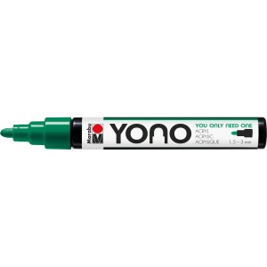 Marabu Yono Marker, 1,5-3 mm, in Saftgrün. Acrylmarker für Künstlerbedarf.