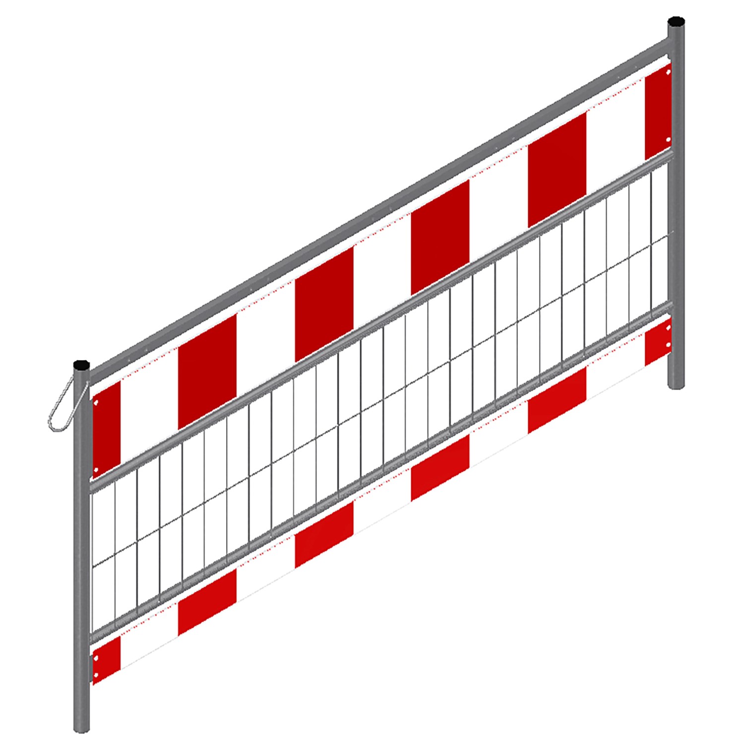 Schake Absperrschranken TL Folie Typ RA2/B 2 m Rot-Weiß