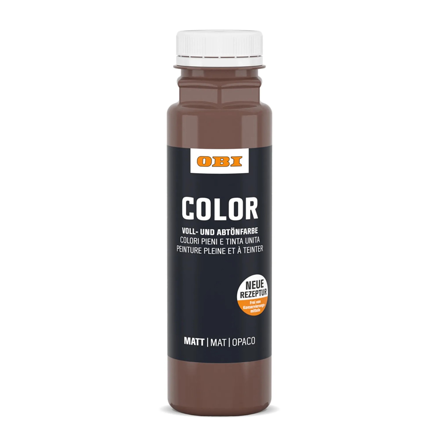 OBI Color Voll- und Abtönfarbe 250 ml Dunkelbraun