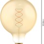 LED-Filament Leuchtmittel E27 Globe G125, 4W, extra warmweiß, dimmbar.