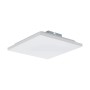 Weiße, eckige LED-Deckenleuchte Calemar von Eglo, 28,7 cm, für Küche, Wohnzimmer oder Büro.
