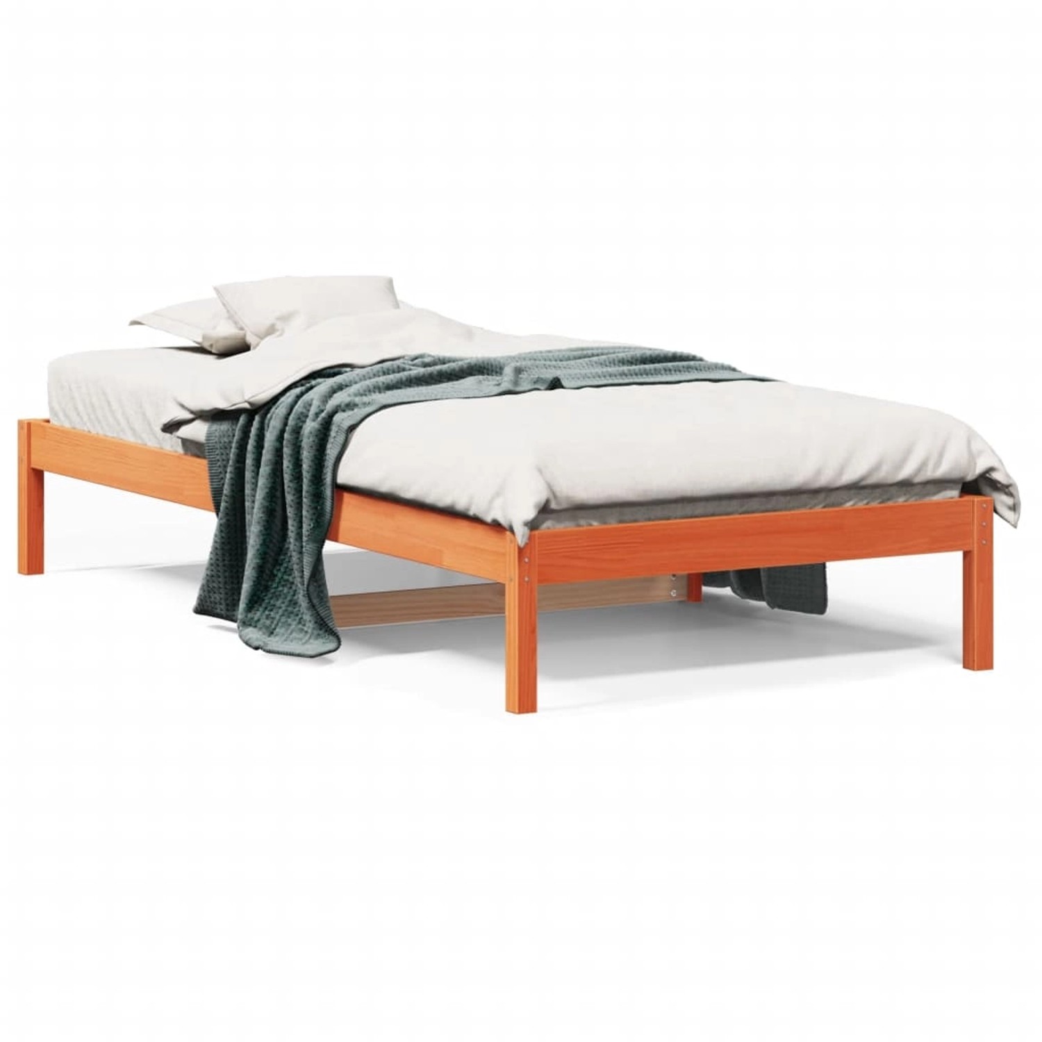 vidaXL Tagesbett ohne Matratze Wachsbraun 80x200 cm Massivholz Kiefer 84440 günstig online kaufen