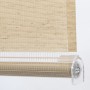 Sekey Doppelrollo Klemmfix 80x100cm, gelb-leinenfarben, für Fenster, ohne Bohren.