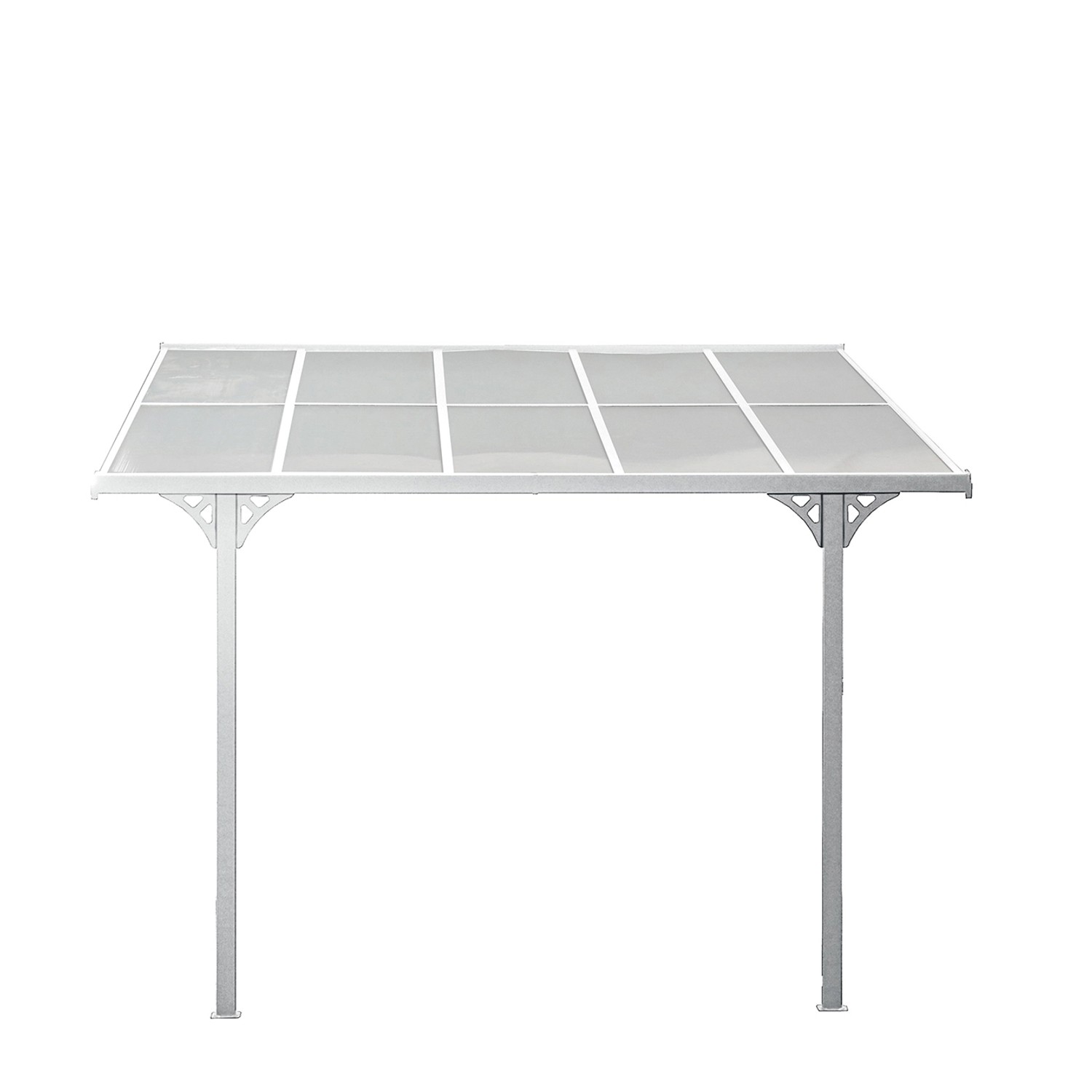 Westmann Alu-Terrassenüberdachung Bruce 313 Weiß 300 cm x 313 cm x 270 cm_2