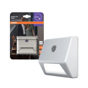 Osram LED-Nachtlicht Nightlux Stair, 0,25W, 4000K. Nachtlicht für Treppen mit Bewegungssensor.