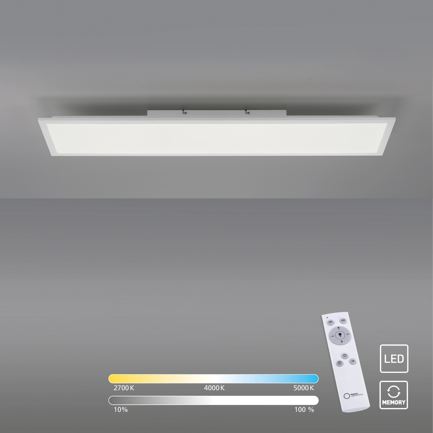 Just Light. LED-Deckenleuchte Flat Weiß bei kaufen OBI