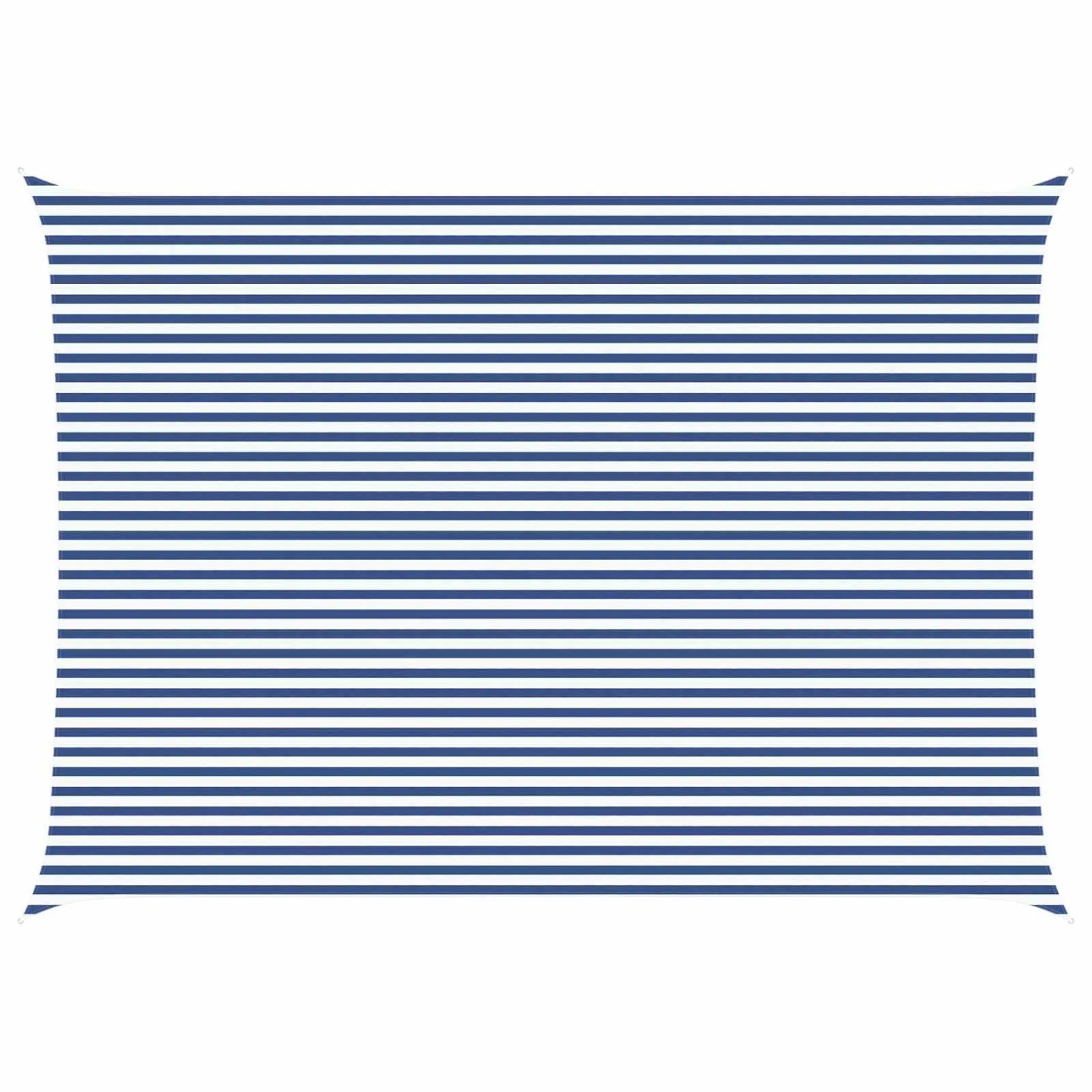 vidaXL Sonnensegel Blau und Weiß 7 x 5 m 100 % Polyester Oxford 42031107