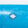 Detailaufnahme: Blauer Bestway Family Pool mit Ventil und Mosaikmuster.
