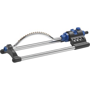 LUX Viereckregner Comfort: Regner mit Messingdüsen und blauen Einstellknöpfen für bis zu 320 m².