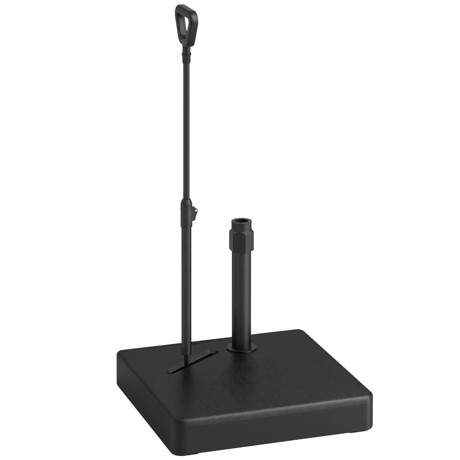 Outsunny Sonnenschirmständer Kunststoff Schwarz 60L x 60B x 100H cm