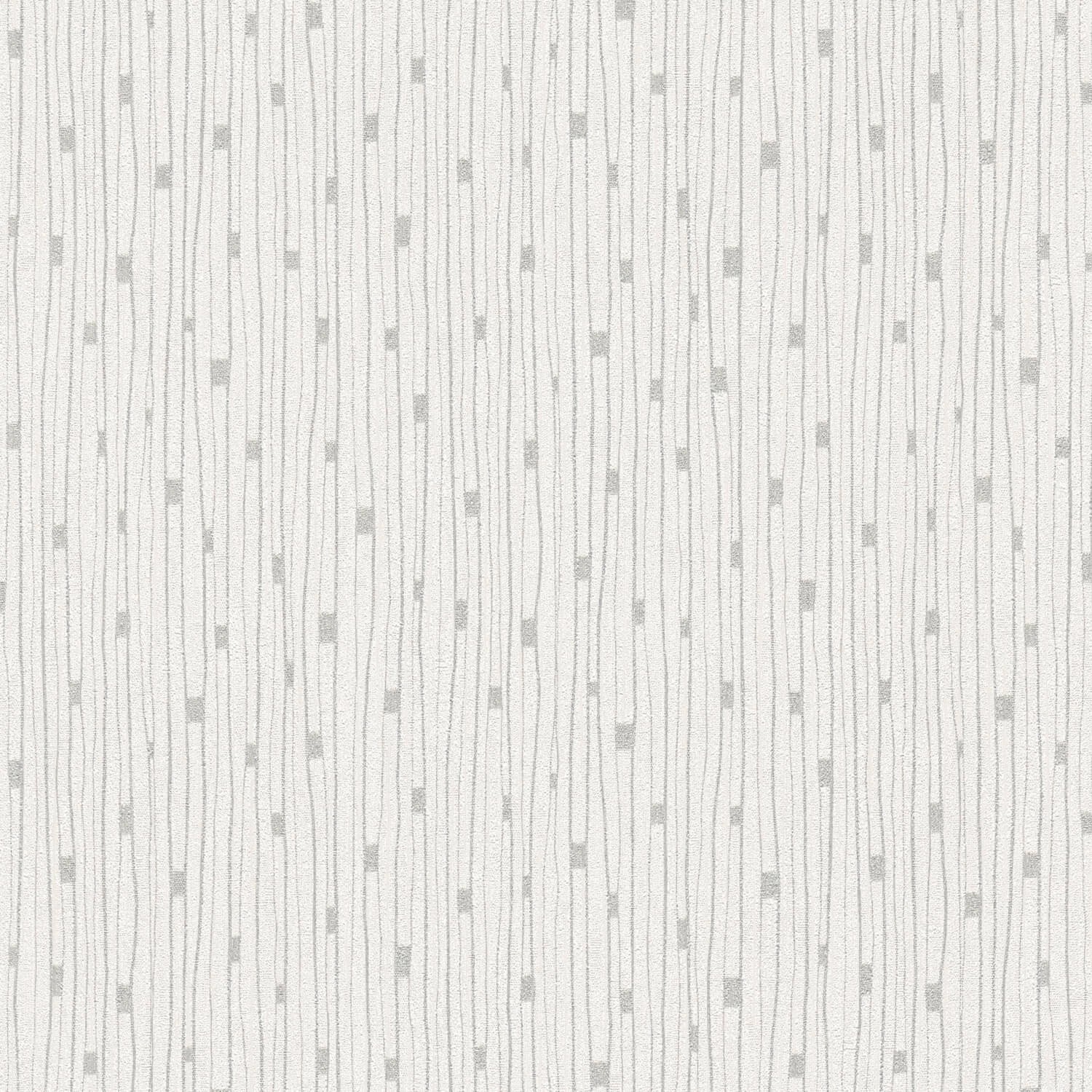 PROFHOME 388221-GU Streifen Tapete Design glitzernd Creme Grau Silber 0,53 günstig online kaufen