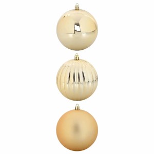 vidaXL Weihnachtskugel-Set 3-Tlg Gold XXL 42018872