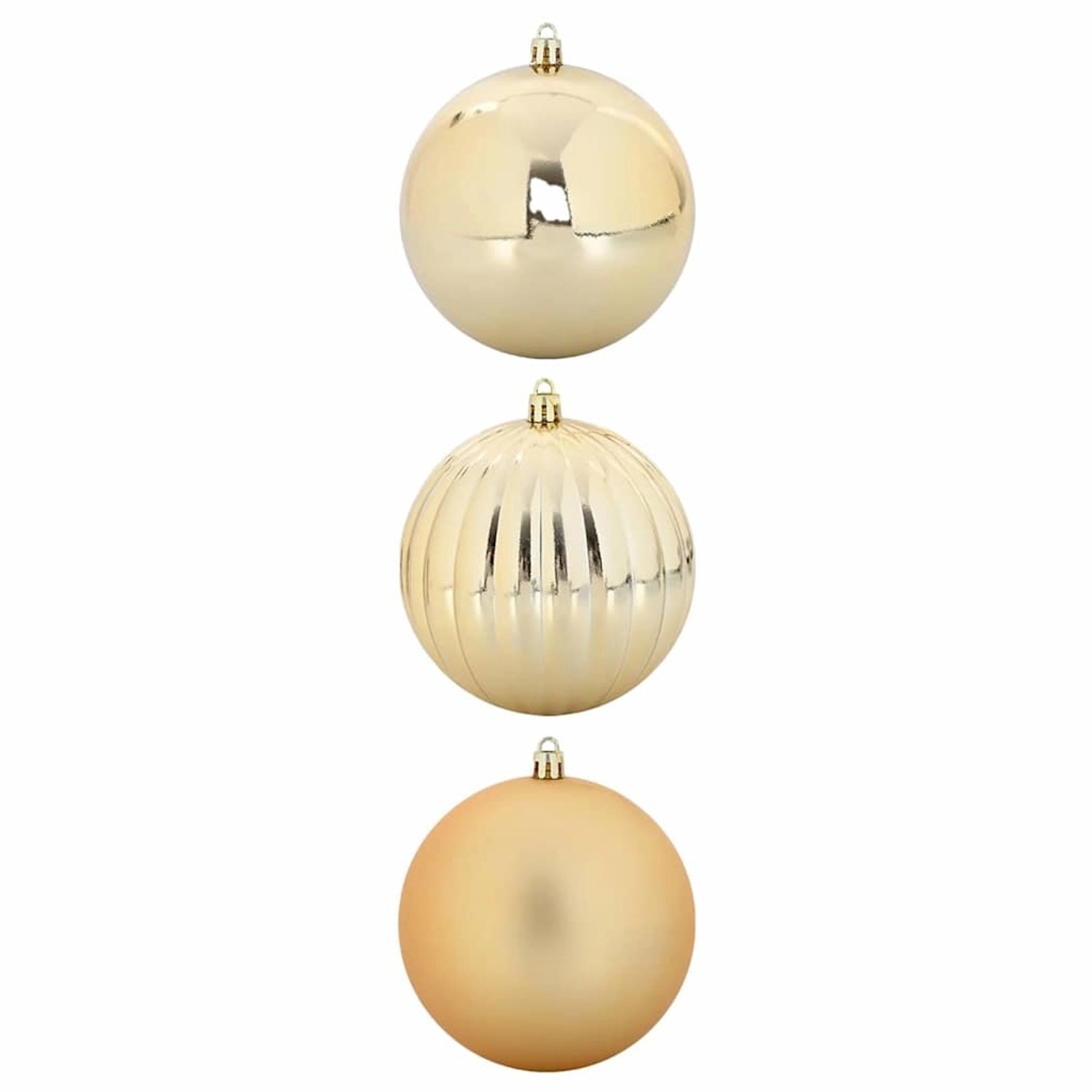 vidaXL Weihnachtskugel-Set 3-Tlg Gold XXL 42018872