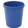 Blauer, runder PROREGAL Papierkorb aus Kunststoff, 18 Liter.