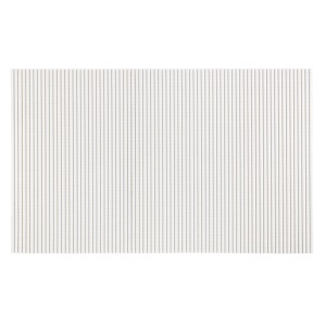Weiße Wenko Badematte (50x80 cm) aus Kunststoff mit gerippter Oberfläche.