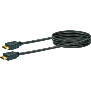 Schwaiger High-Speed-HDMI Kabel mit Ethernet, schwarzes Anschlusskabel für Audio & Video.