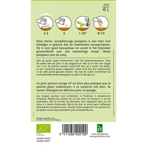 Kürbis Uchiki Kuri Bio SamenCa. 2 grReich an Vitamin A