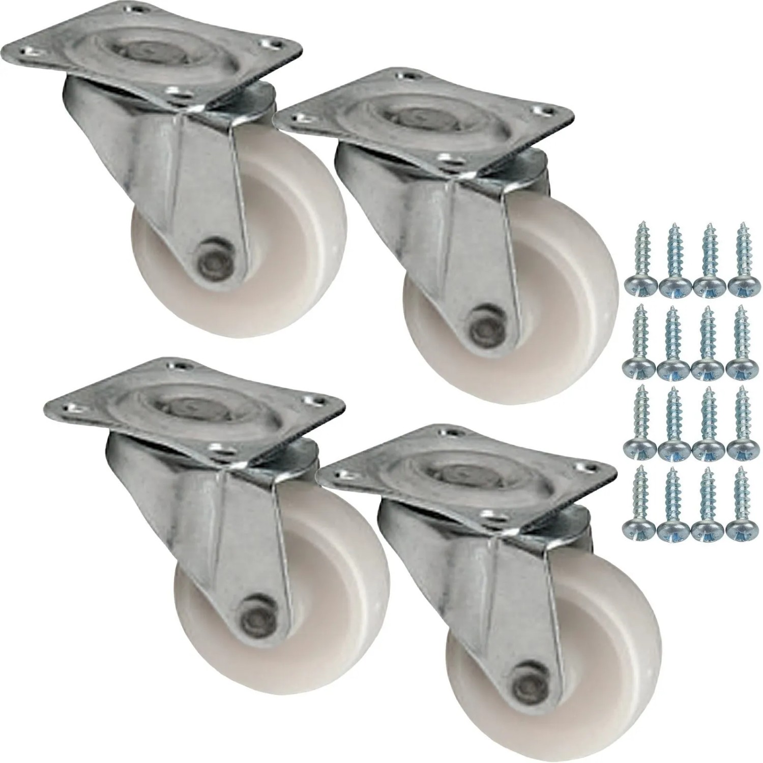 SOTECH 4 Stück Möbelrolle MAINZ Ø38 mm inkl. Schraubenset