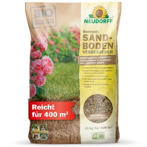 Neudorff Bentonit Sandboden-Verbesserer, 20 kg Sack zur Bodenverbesserung und Nährstoffspeicherung.