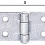 Edelstahl Kistenband 200 mm mit Schraublöchern für Gartentore, Kisten oder Schranktüren.