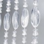 Kobolo Türvorhang DIAMONDS, klarer Kunststoff mit 72 Strängen, Dekoartikel für Fenster und Türen.
