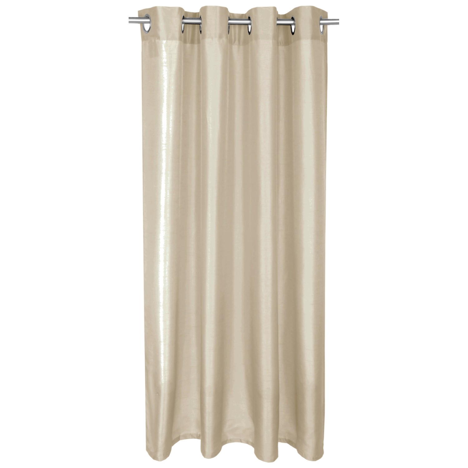 Bestlivings Gardine Blickdicht 140 cm x 145 cm Ösen Taupe Hell günstig online kaufen