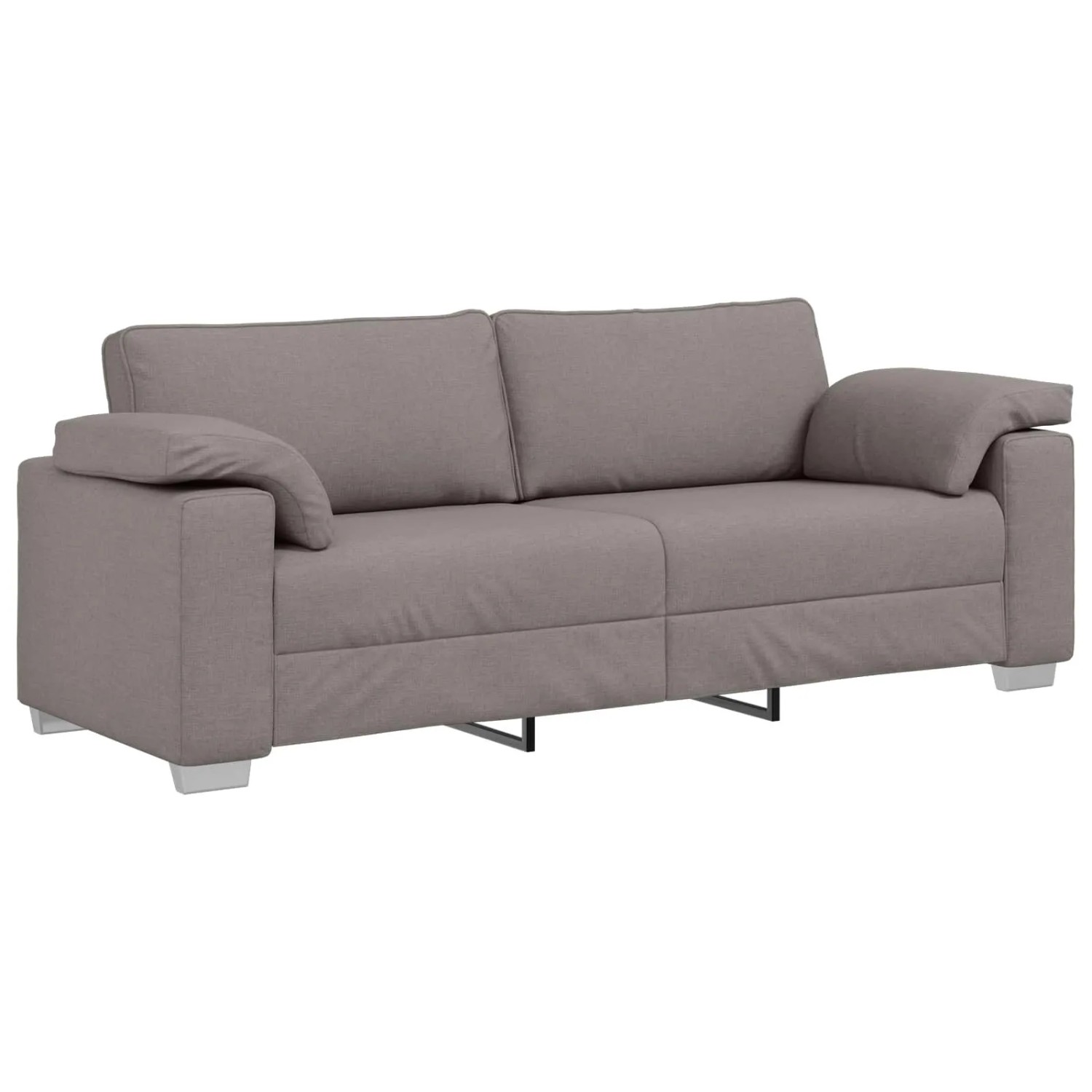 vidaXL Sofa Taupe 219 x 80 x 82 cm Stoff 4105243