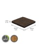 Braunes, selbstklebendes Wagner Filzpad, 30x30x3mm, für Möbelgleiter & Bodenschutz.