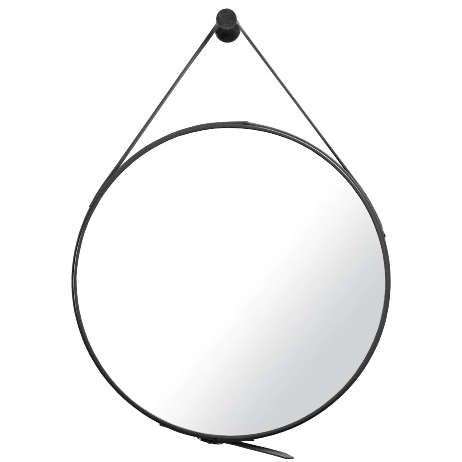 Swiss Aqua Technologies Spiegel Rund 50CM Verstellbares Lederband Schwarz