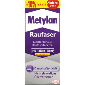 Metylan Raufaser Tapetenkleister, 360g Packung mit +10% Inhalt, für Raufasertapeten.