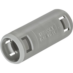 Graue Krallenmuffe EN-16, 10er-Pack für Flexrohre, Detailansicht.