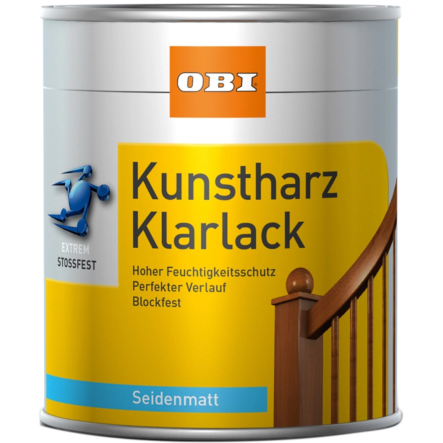 OBI Kunstharz Klarlack Transparent seidenmatt 375 ml