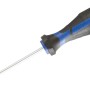 LUX Schraubendreher Comfort TX15, Torx Schraubenzieher mit blau-schwarzem Griff und Aufhängeloch.