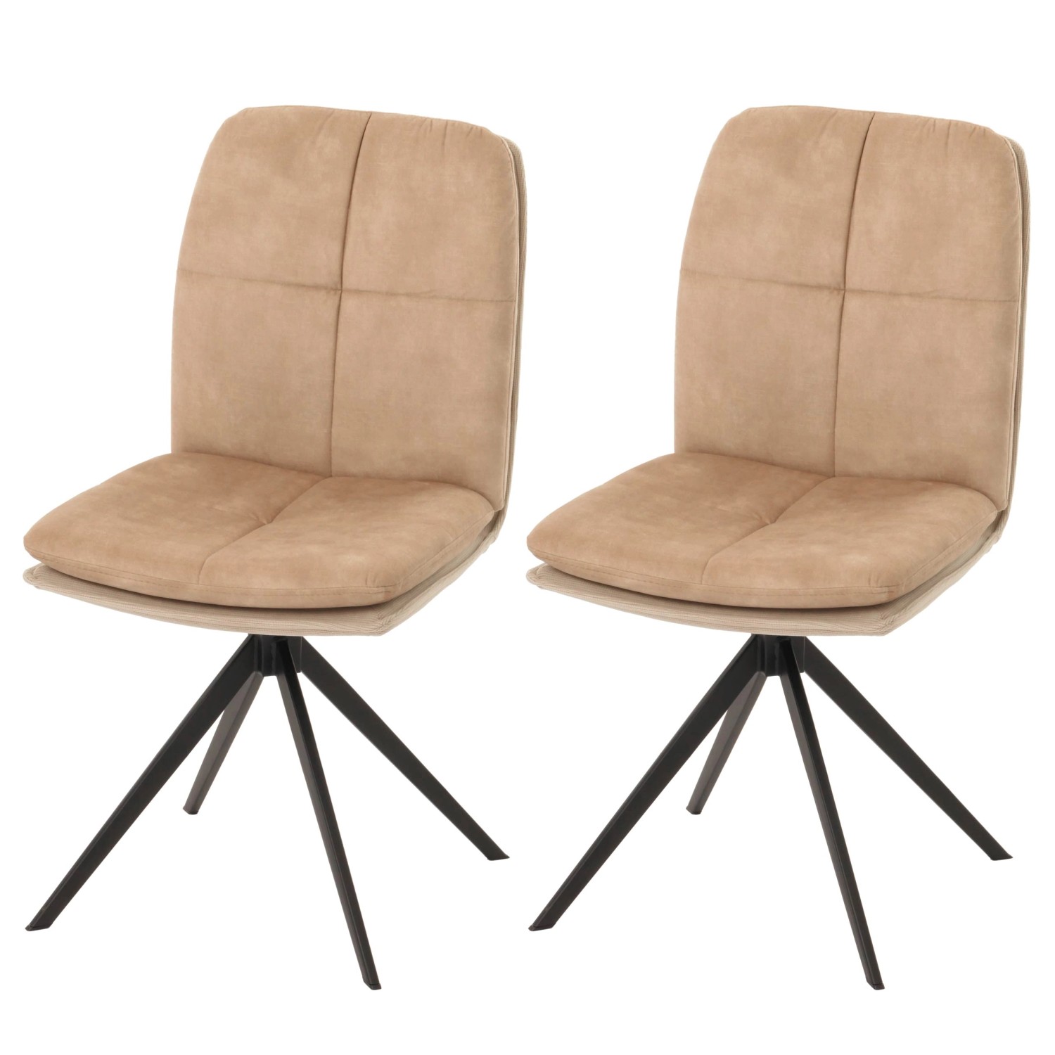 MCW Esszimmerstuhl M68 2er-Set Beige günstig online kaufen