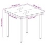 vidaXL Garten-Essgruppe, 3-teilig, hellgraues Poly Rattan, mit Tisch und 2 Stühlen (Abmessungen)