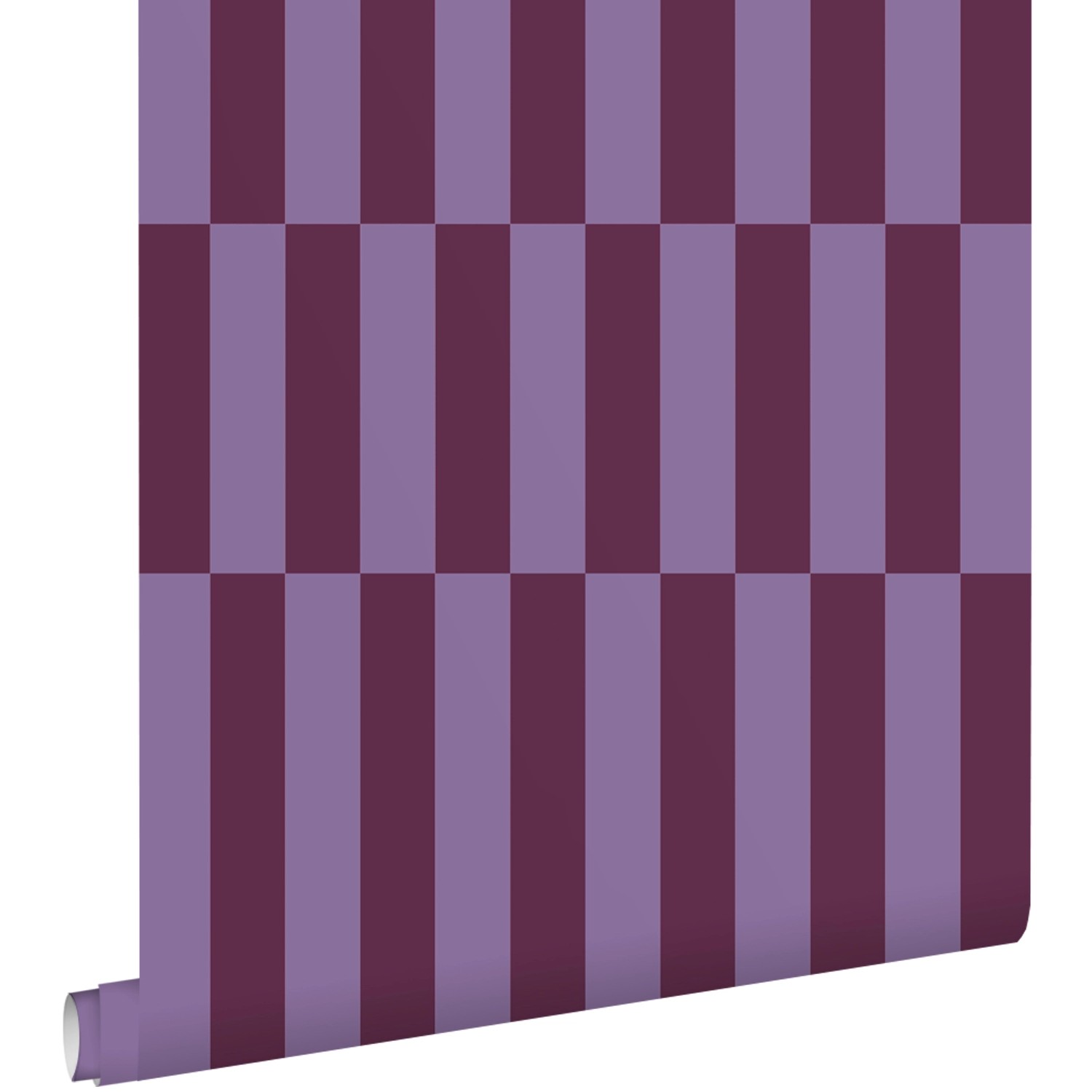 ESTAhome Tapete Streifen Aubergineviolett 50 x 900 cm günstig online kaufen