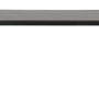 Schwarzer ebuy24 Cirl Gartentisch, 150 cm, mit grauer Tischplatte.