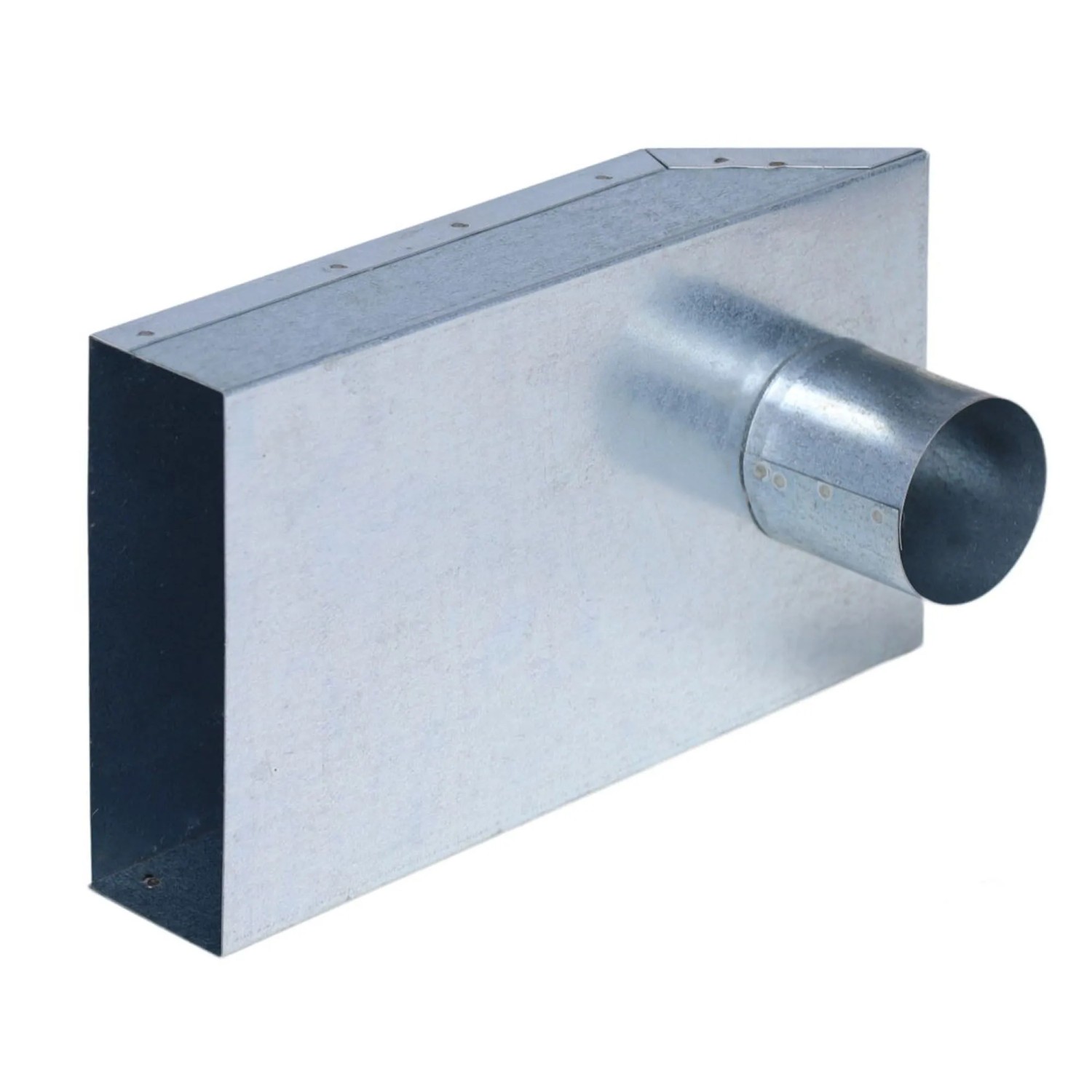 Subtiel Flachkanal Übergang 90° 150 x 50 mm Auf Ø 60 mm