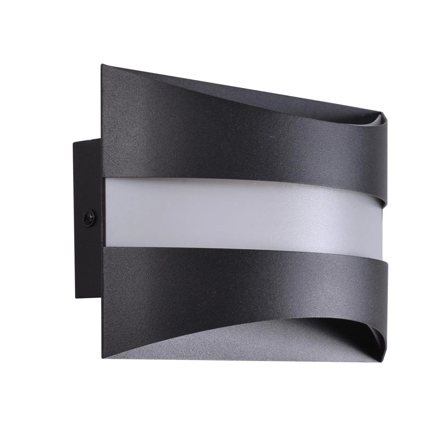 NETTLIFE LED Wandleuchte aus Metall L21cm Schwarz