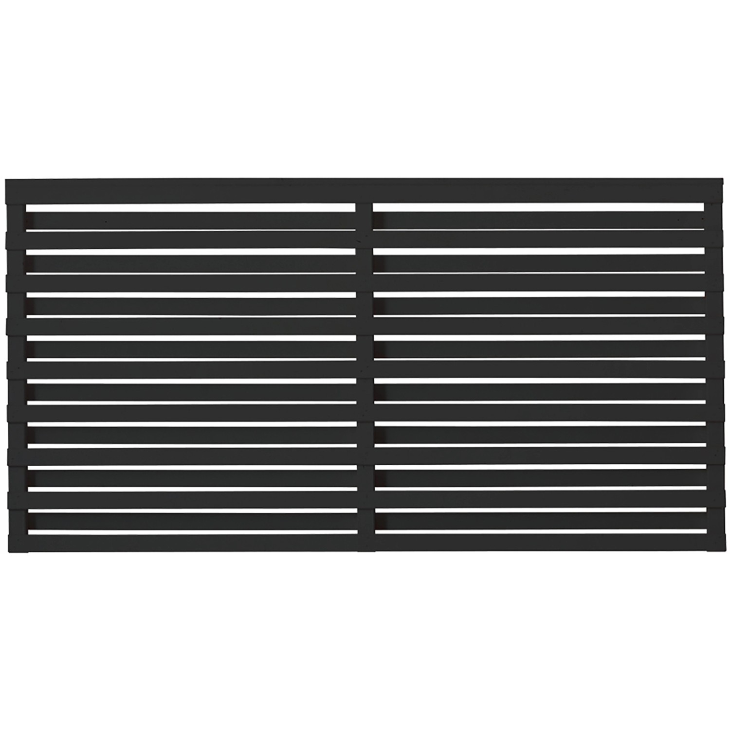 Sichtschutzzaun Osaka Nadelholz Schwarz 180 cm x 93 cm günstig online kaufen