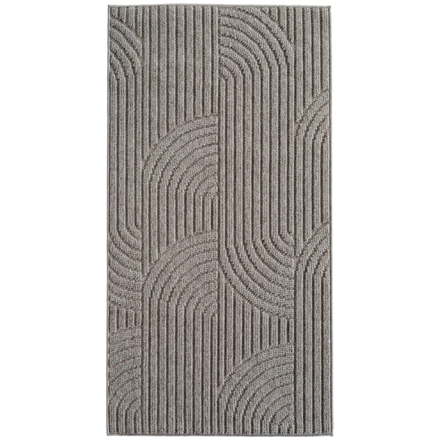 Ayyildiz Flachgewebeteppich Helix 2201 Silber 80 cm x 150 cm