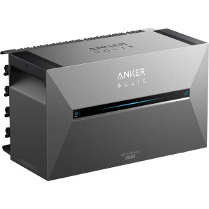 Anker Solix Solarbank 3 E2700 Pro für Balkonkraftwerke, graues Gehäuse.