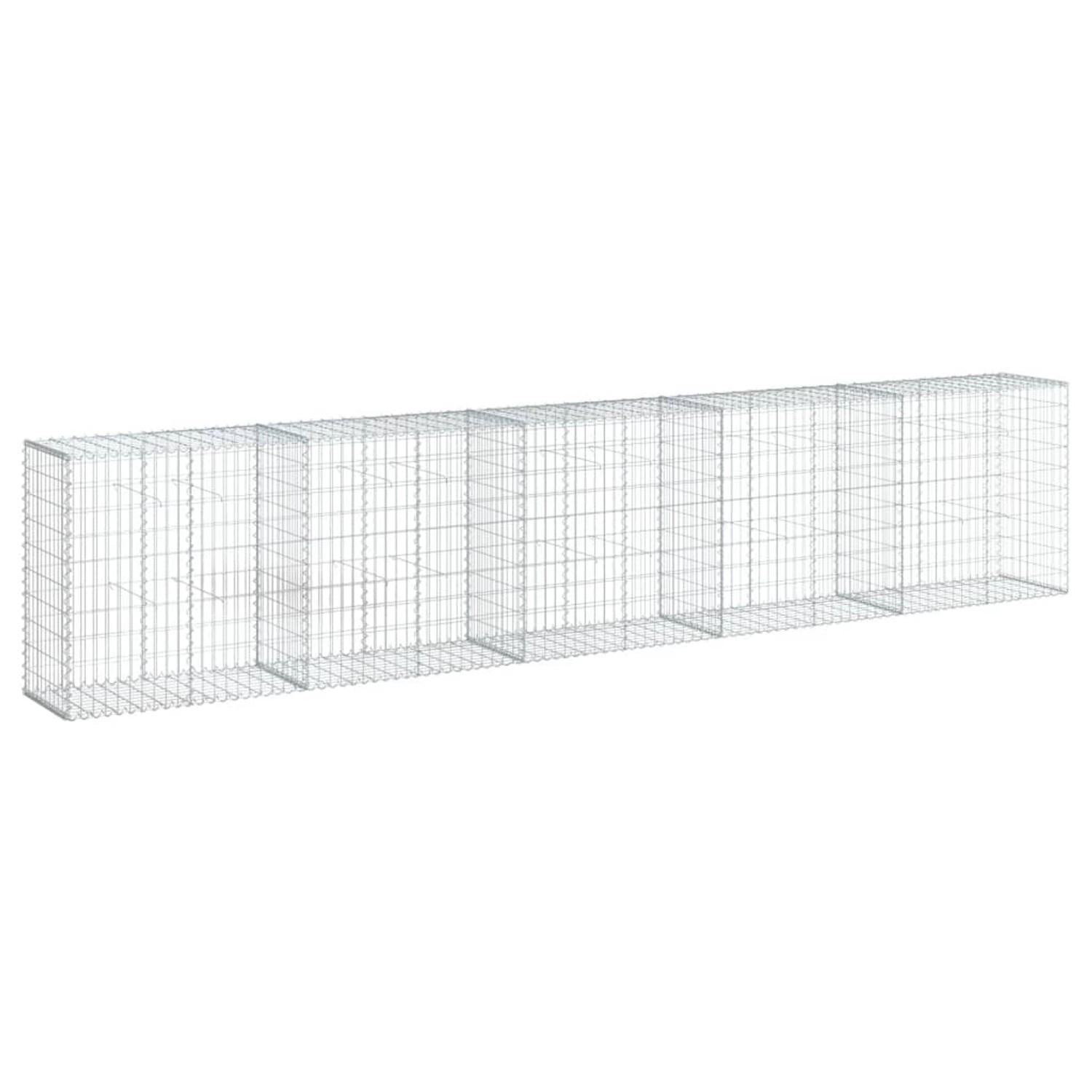 vidaXL Gabione mit Deckel 500x50x100 cm Eisen 2157951